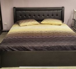 Ліжко двоспальне дерев'яне Явіто Ліон з підйомним механізмом та нішою для білизни Масив Вільха / Ясен / Дуб 