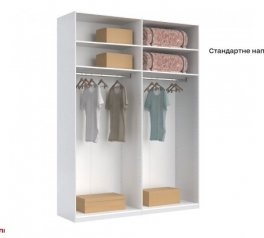 Шкаф 4дв без зеркал Миромарк Бартон 4 дверный белый супермат 182 см