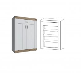 Комод 2дв 1шх Санторини