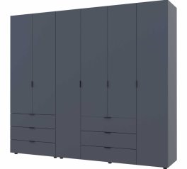 Шкаф Гелар 2+4 Дорос 6 дверный дуб сонома 233 см