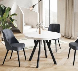 Стол круглый нераскладной Lite / Лайт MebliRoMax D800 ЛДСП 18 мм