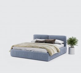 Ліжко двоспальне м'яке Woodsoft Toledo / Толедо