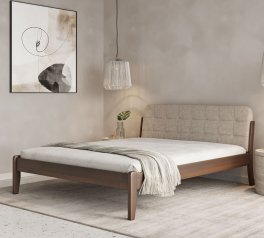 Ліжко двоспальне дерев'яне Лев Каліфорнія Масив бука