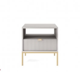 Тумба приліжкова Сірий/Золоті ніжки S54 Nova