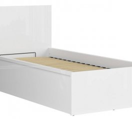 Ліжко односпальне BRW Poland LOZ/90/B Tetrix / Тетрікс з підйомним механізмом та нішею для білизни ДСП