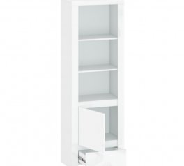 Стеллаж 1D1S [R] белый глянец Lingo