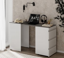 Комод-трансформер Molli Белый бриллиант/Графит