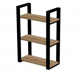 Полка LOFT 600 Дуб Сонома / Чёрный мат MebliRoMax