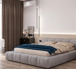 Ліжко м'яке двоспальне Шик Галичина Бонні