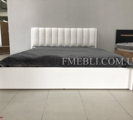 Ліжко дерев'яне Лев Токіо 50 з підйомним механізмом і нішею для білизни масив Бук Білий