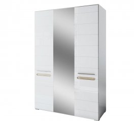 Шкаф 3ДЗ Світ Меблів Бьянко Белый 3 дверный белый глянец 150 см