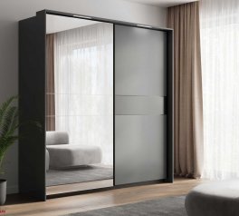 Модульная спальня Teo/Тео Миромарк Мат Антрацит/Мат Графит