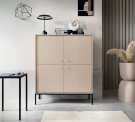 Комод высокий черные ножки MK104 Mono