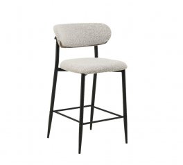 Стілець напівбарний B-160 Vetro Mebel натуральний букле 94 см