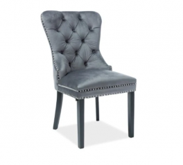 Стул August Velvet серый