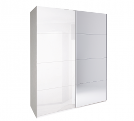 Шкаф-купе с зеркалом Миромарк Империя 2 дверный белый 200 см
