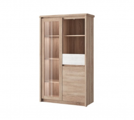 Вітрина низька 1D1W1S дуб сонома Somma