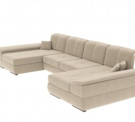 Угловой диван п-образный раскладной дельфин Вико мебель Денвер П2 353 см