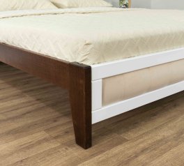 Ліжко двоспальне дерев'яне Дрімка Магнолія Бук