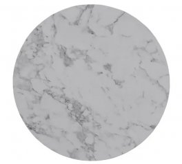 Стіл журнальний Paola мармур/срібло