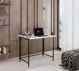 Стол-трансформер Sly/Слай Art in Head Белый/Чёрные ноги