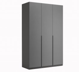 Шкаф 3дв Миромарк Дони 3 дверный графит серый 135 см