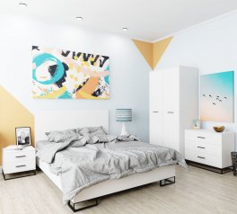 Ліжко двоспальне Art in Head Ascet / Аскет 140 см