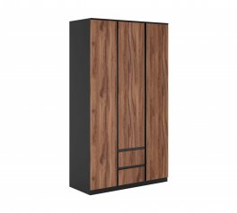 Шкаф Світ меблів 3Д2Ш Фрида 3 дверный дуб 120 см