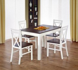 Стол Mayrycy Белый/Темный орех