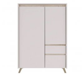 Комод Лаундж REG2D1S1K 3-дверний з 1 шухлядою Кашемір / Дуб сонома