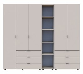 Шафа Дорос Гелар кашемір з Етажеркою 5 дверна 231,9 см