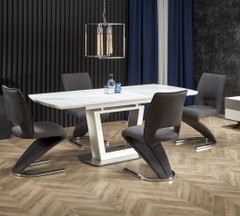 Стол Blanco белый мрамор/белый