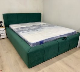 Ліжко м'яке двоспальне Городок меблі Паркер з підйомним механізмом та нішею для білизни