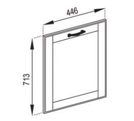 Фасад під посудомийку Ф 45 ПМ Домініка