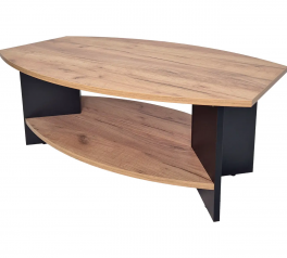 Журнальный стол T5 CD Интарсио Дуб Крафт Золотой/Черный 100 см