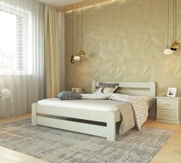 Ліжко дерев'яне Лев Ліра Масив бук Білий