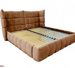 Ліжко м'яке Городок меблі Емма з підйомним механізмом та нішею для білизни