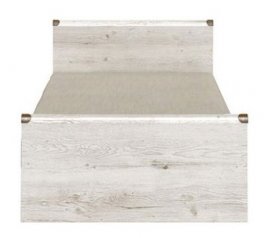 Ліжко ВМК-Україна JLOZ Монтана Каньйон ДСП біле без вкладу