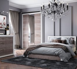 Модульна спальня Olivia/Олівія Mebelbos Крем/Дуб анкона