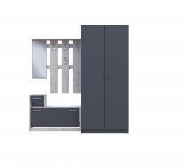 Прихожая Alice и шкаф Promo графит