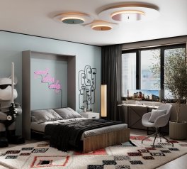 Кровать двуспальная шкаф трансформер Art in Head Mitra / Митра 160 см