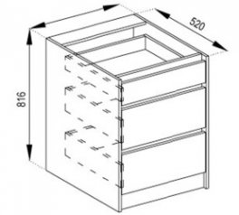Тумба нижняя Н 40 Ш Граффити