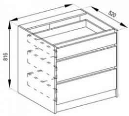 Тумба нижняя Н 50 Ш Граффити