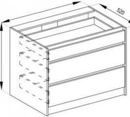 Тумба нижняя Н 80 Ш Граффити