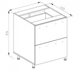 Тумба нижняя Н 80 Ш LUX Софи