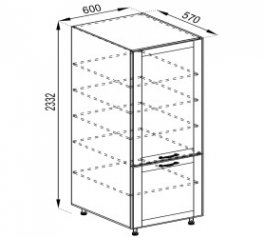 Пенал П 60 (h-920) Доминика