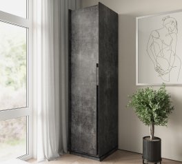 Пенал Морелі R-0012 Рамо 1 дверна бетон темний зі штангою 52 см