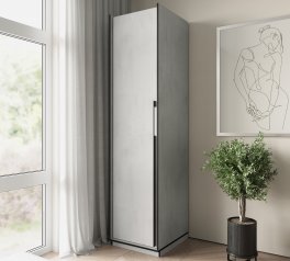 Пенал Морелі R-0012 Рамо 1 дверна бетон тефра зі штангою 52 см