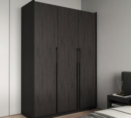 Шкаф Морели R-0016 Рамо 3 дверный венге со штангой и полками 150 см