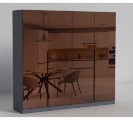 Шкаф распашной Матролюкс Нуар 2000 четырехдверная дуб 200 см